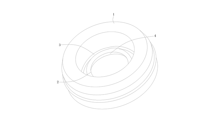 一种耐压油封件-图1新型的耐压油封件的立体图