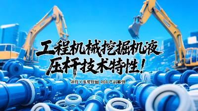 轴用Y型密封圈R08产品案例丨工程机械挖掘机液压杆技术特性！