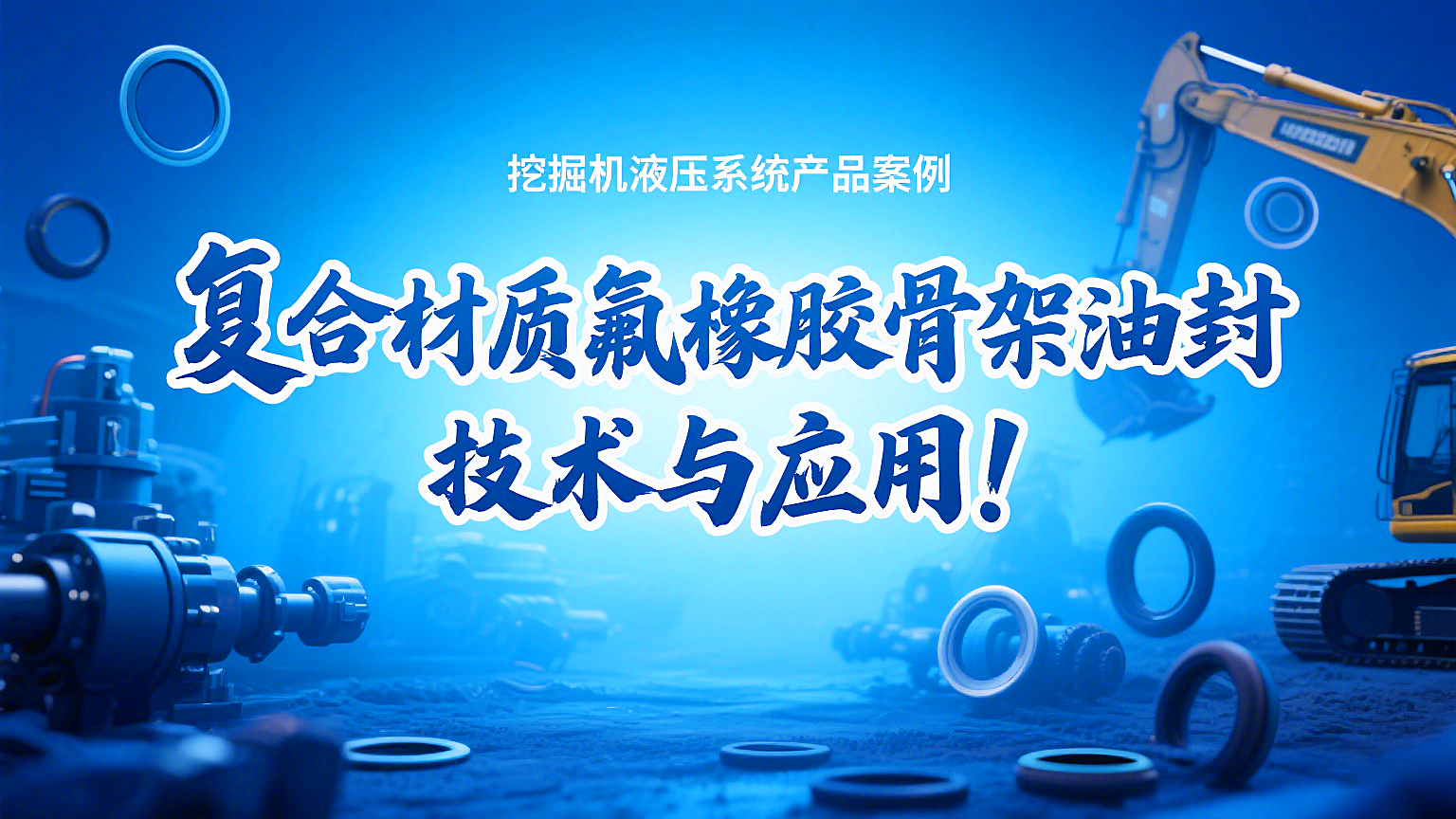 挖掘机液压系统丨复合材质氟橡胶骨架油封的技术与应用！