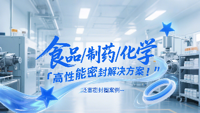 泛塞密封圈：食品、制药和化学工业中的高性能密封解决方案！‌