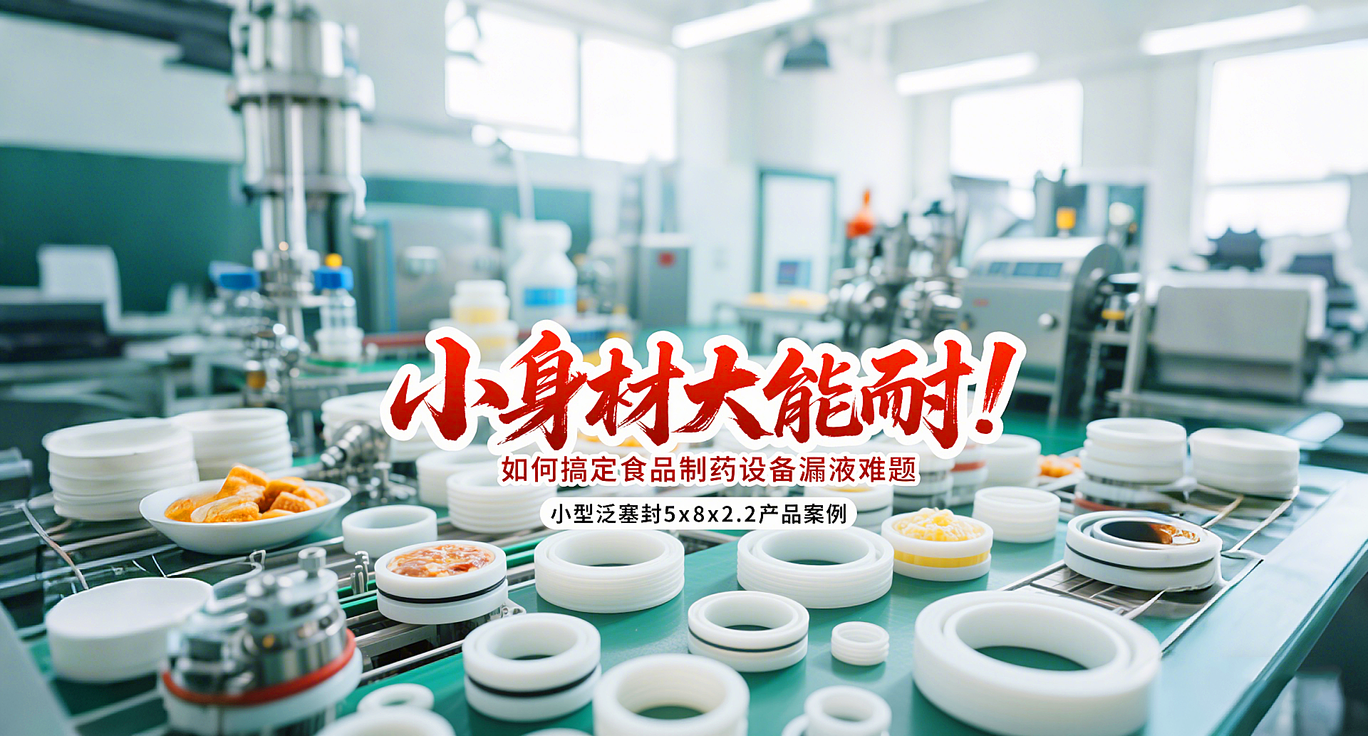 小型泛塞封5x8x2.2产品案例 ® 小身材大能耐：这款密封圈如何搞定食品制药设备漏液难题！