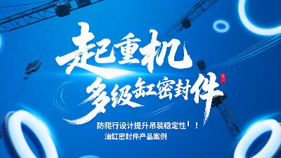 起重机多级油缸密封圈！防爬行设计提升吊装稳定性‌！