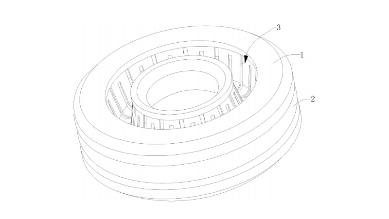 一种耐压油封件-H型油封件的立体图1