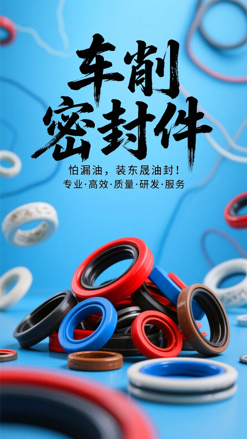 车削密封件海报设计